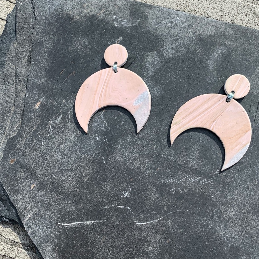 Polymer Clay Statement Earrings